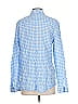 J. McLaughlin Checkered-gingham Blue Long Sleeve Button-Down Shirt Size S - photo 2