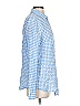 J. McLaughlin Checkered-gingham Blue Long Sleeve Button-Down Shirt Size S - photo 3