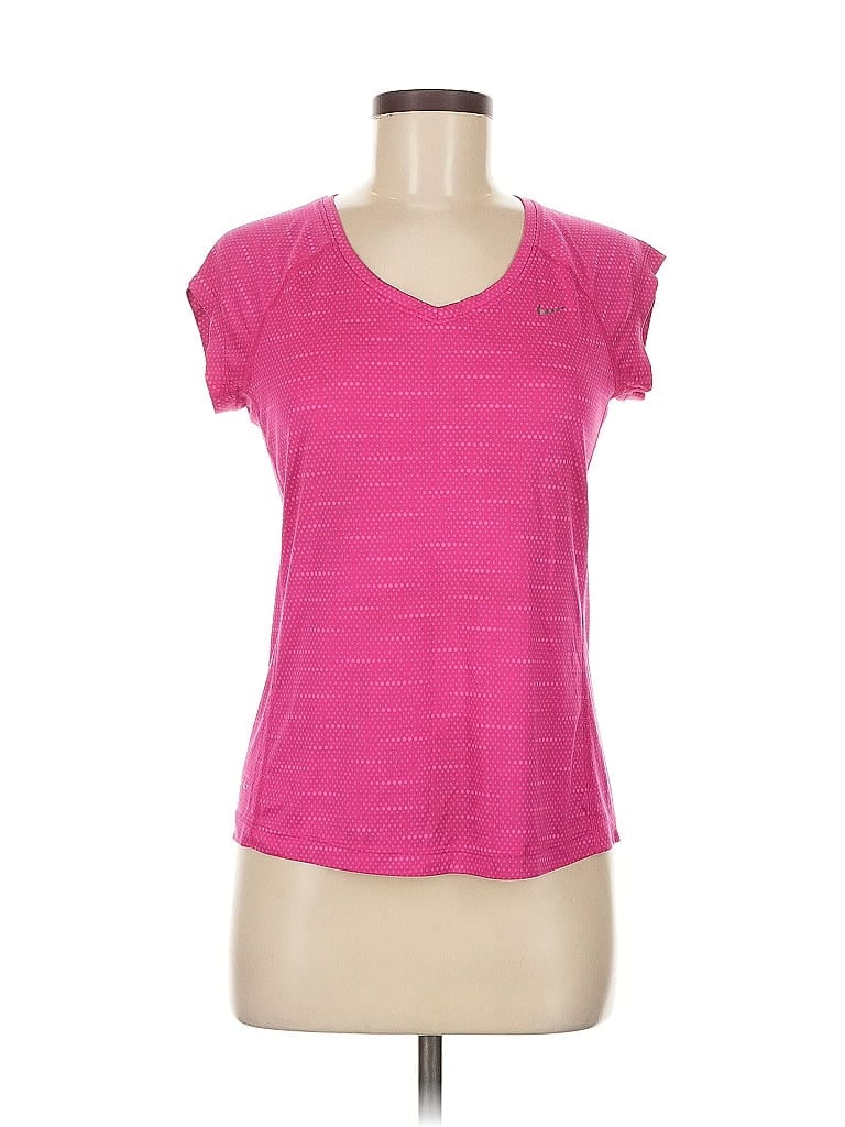 Pre-owned Nike Active T-shirt In Pink