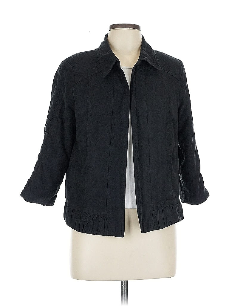 Christopher & Banks 100% Polyester Black Jacket Size L - photo 1