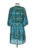 Collective Concepts 100% Polyester Paisley Teal Casual Dress Size L - photo 2