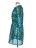 Collective Concepts 100% Polyester Paisley Teal Casual Dress Size L - photo 4