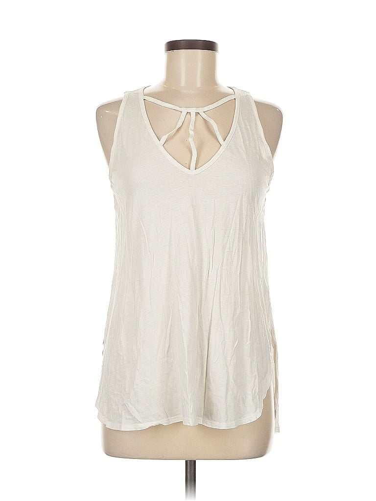 Pre-owned Express Outlet Sleeveless T-shirt In White
