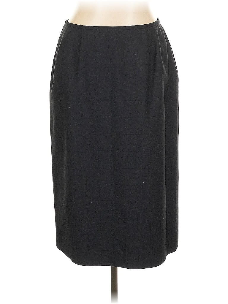 Kasper Solid Black Formal Skirt Size 12 - photo 1