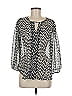 Collective Concepts 100% Polyester Gray 3/4 Sleeve Blouse Size M - photo 1