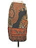 Carlisle Paisley Brown Wool Skirt Size 0 - photo 2