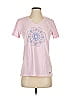 Life Is Good 100% Cotton Floral Pink Short Sleeve T-Shirt Size S - photo 1