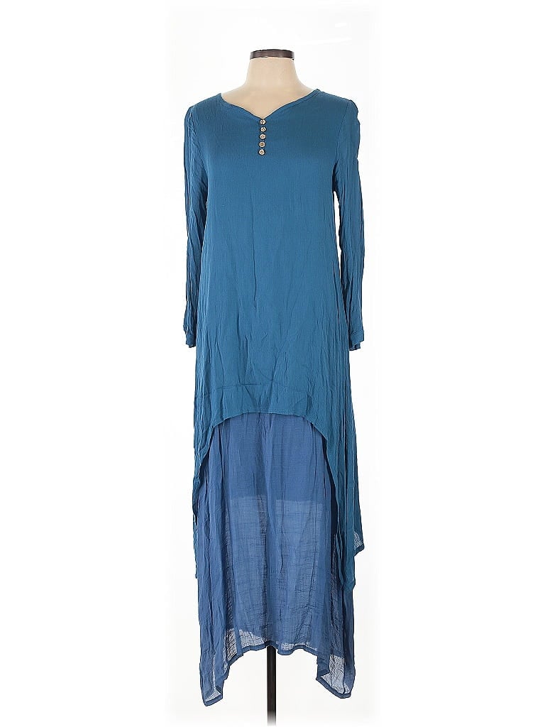 Pre-owned Unbranded Casual Dress In Blue