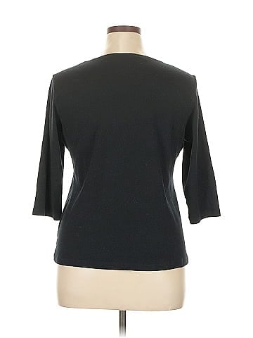 Karen Scott Sport 3/4 Sleeve Top (view 2)