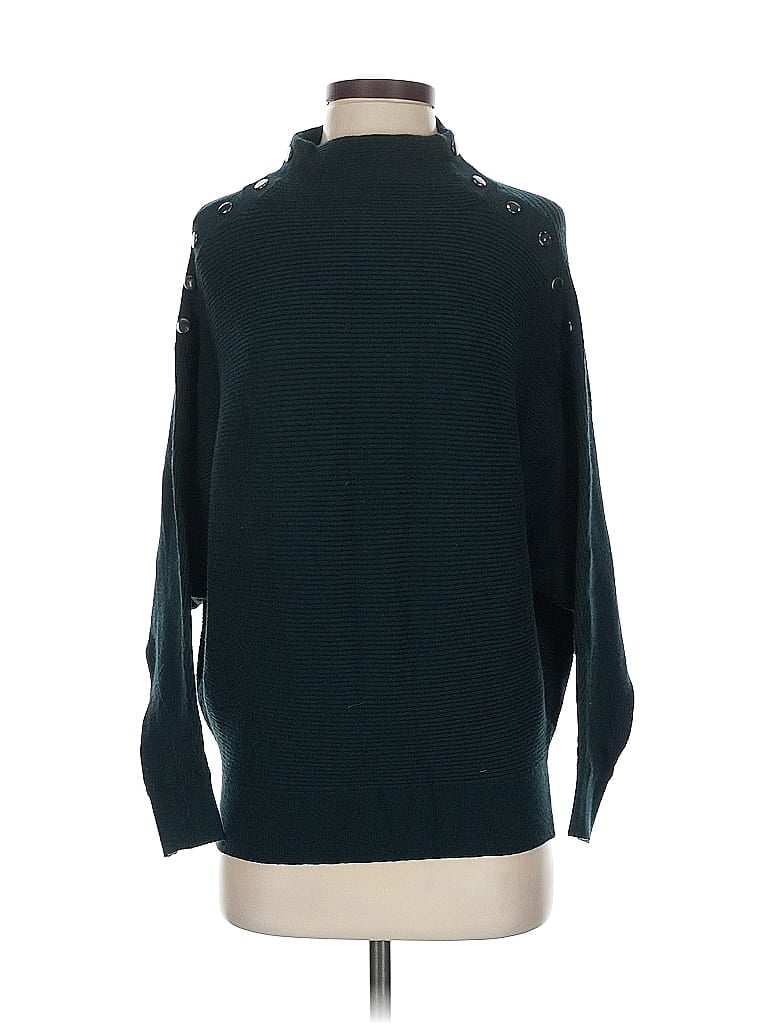 Pre-owned T Tahari Turtleneck Sweater In Blue