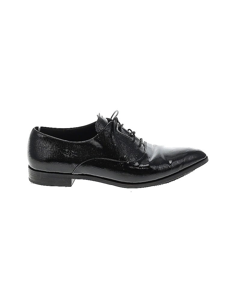 Prada 100% Patent Leather Black Patent Leather Oxform Flats Size EU 36 - photo 1