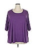 Catherines Purple 3/4 Sleeve Top Size 22 - 24 Petite - photo 1