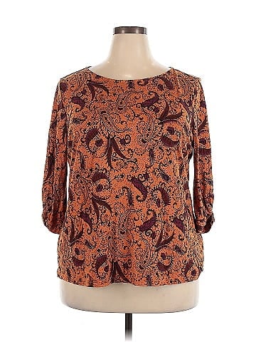Liz Claiborne 3/4 Sleeve T-Shirt (view 1)