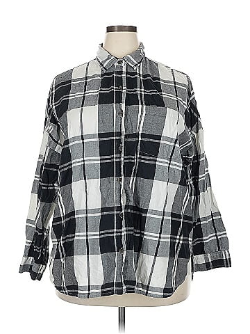 Old Navy 3/4 Sleeve Button-Down Shirt (view 1)