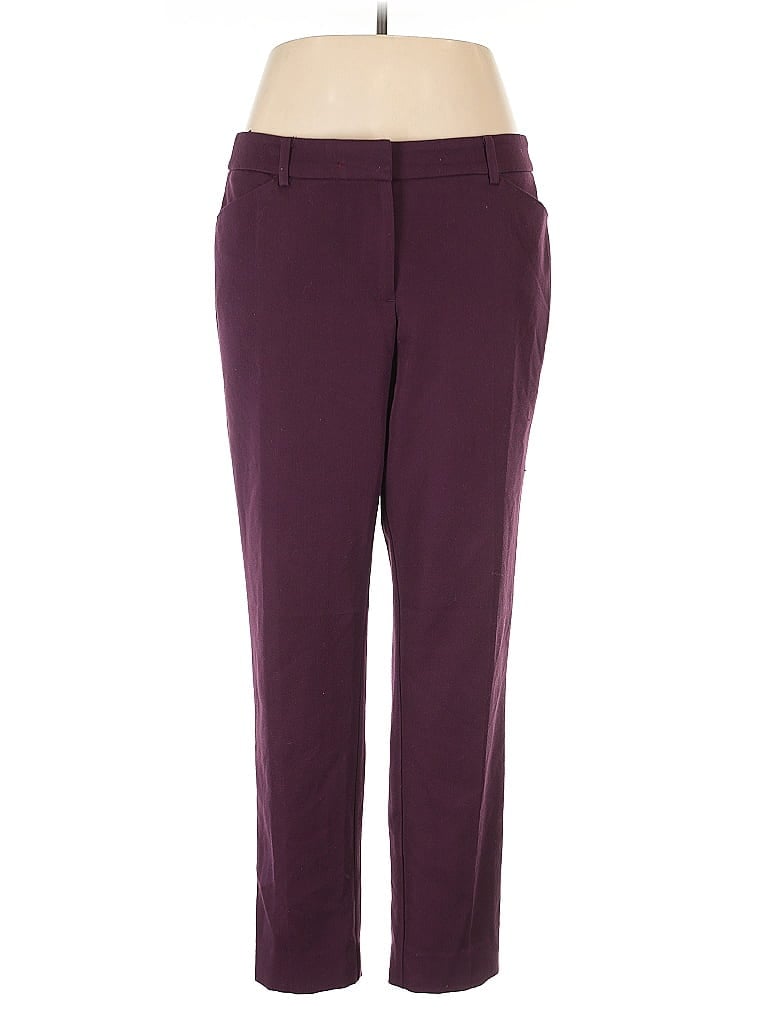 Robert Rodriguez Solid Purple Dress Pants Size 12 - photo 1