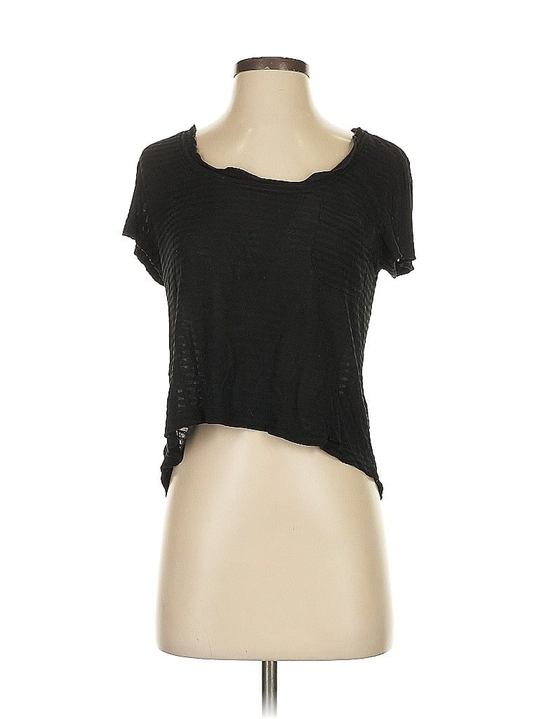 Pre-owned Guess Short Sleeve T-shirt In Black