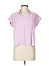 Rose + Olive 100% Rayon Pink Short Sleeve T-Shirt Size M - photo 1