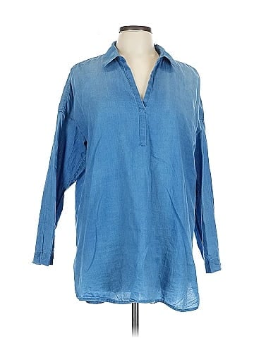 Purejill 3/4 Sleeve Button-Down Shirt (view 1)