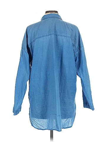 Purejill 3/4 Sleeve Button-Down Shirt (view 2)