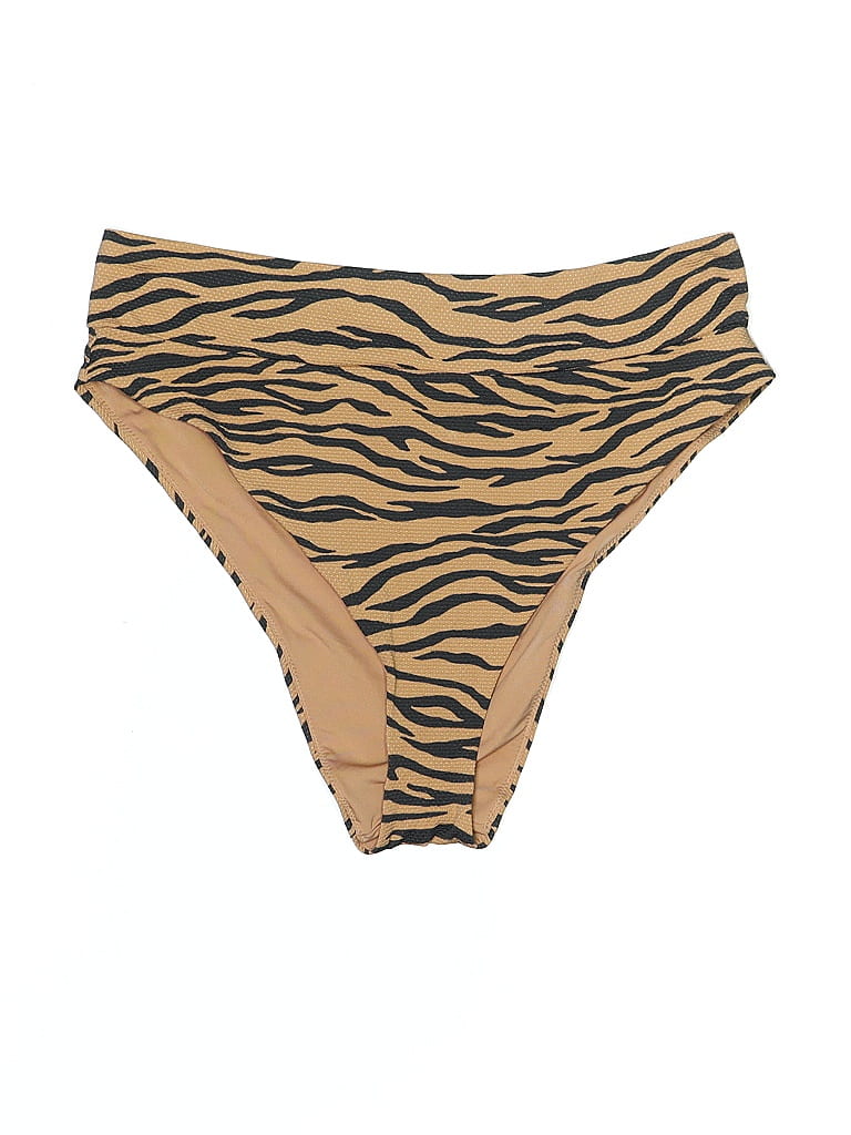 Pre-owned Aerie Swimsuit Bottoms In Brown