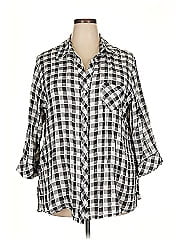 Foxcroft 3/4 Sleeve Button Down Shirt