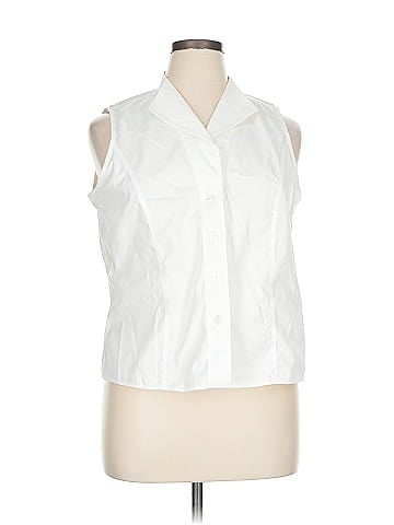 Jones New York Collection Sleeveless Button-Down Shirt (view 1)
