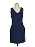 Mango Solid Blue Cocktail Dress Size 2 - photo 1