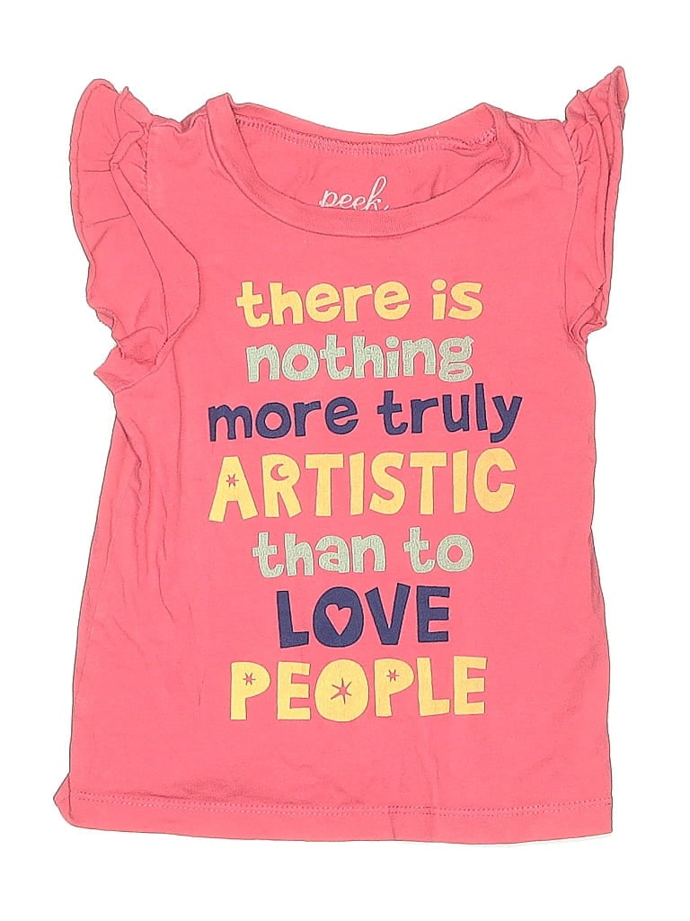 Click to view more detailed imagery on our partner's website Pre-owned Peek Kids' ... Sleeveless T-shirt In Pink