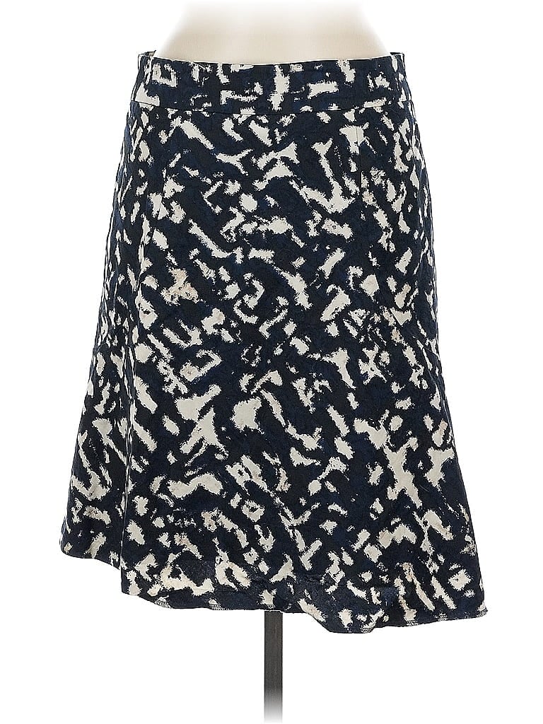 Ann Taylor Factory 100% Cotton Print Blue Casual Skirt Size 6 - photo 1