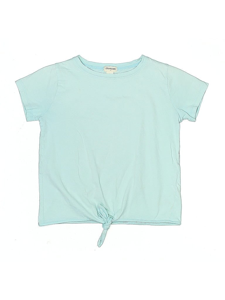 Crewcuts Outlet 100% Cotton Teal Short Sleeve T-Shirt Size 10 - photo 1