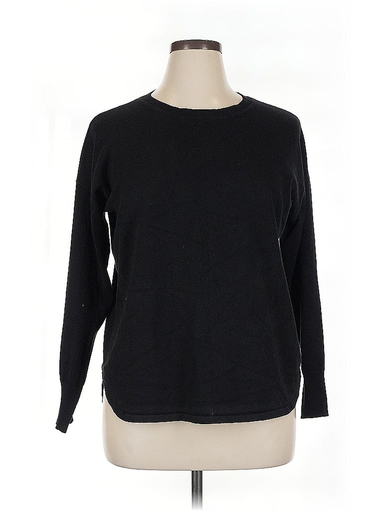 Pre-owned Max Studio Pullover Sweater In Black