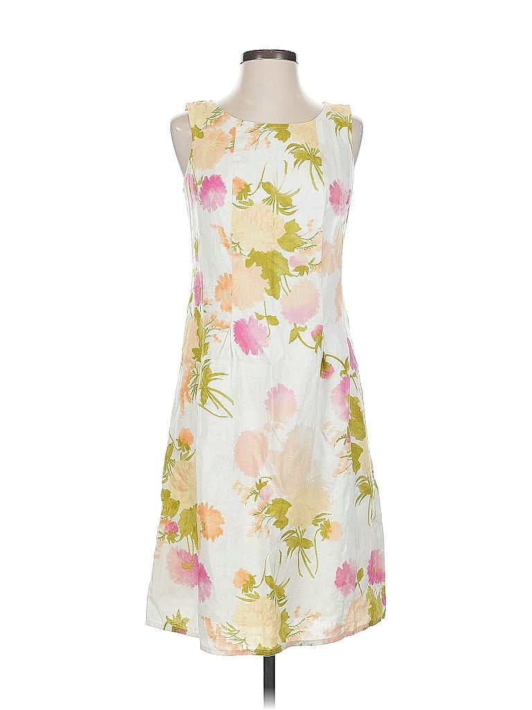 Pre-owned Jjill Cocktail Dress In White