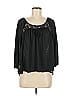 No Boundaries 100% Polyester Black 3/4 Sleeve Blouse Size M - photo 1