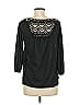 No Boundaries 100% Polyester Black 3/4 Sleeve Blouse Size M - photo 2