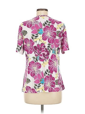 JM Collection Short Sleeve Blouse (view 2)