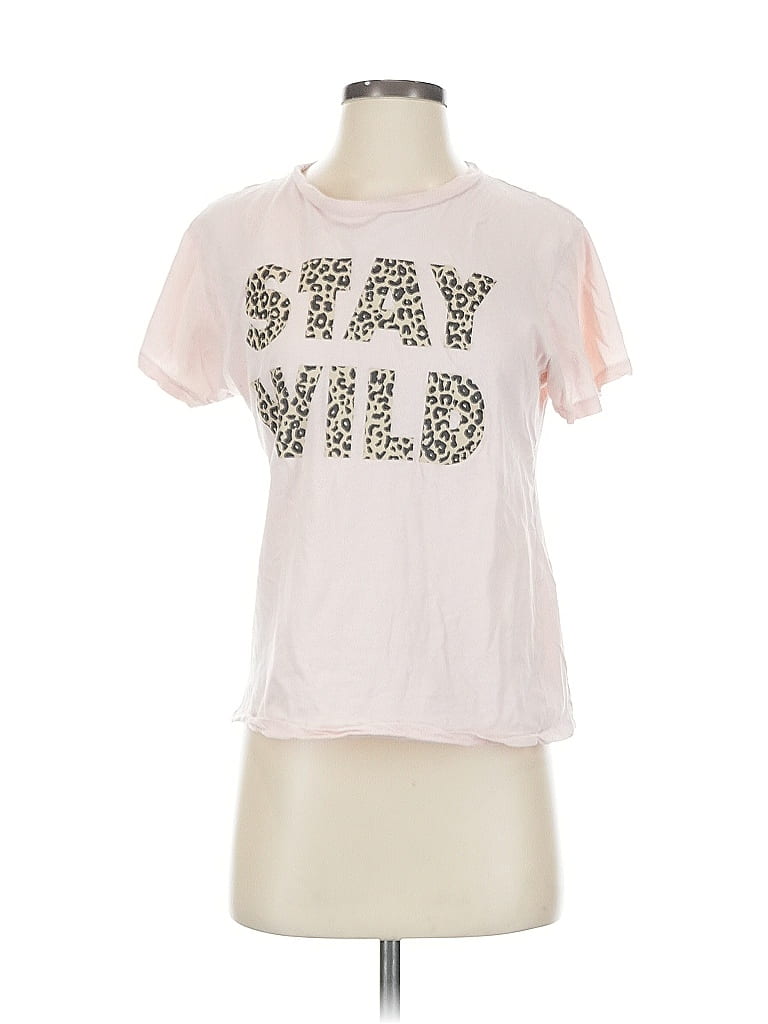Wildfox 100% Cotton Pink Short Sleeve T-Shirt Size S - photo 1