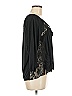 No Boundaries 100% Polyester Black 3/4 Sleeve Blouse Size M - photo 3