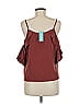 Everly Burgundy Sleeveless Blouse Size M - photo 2