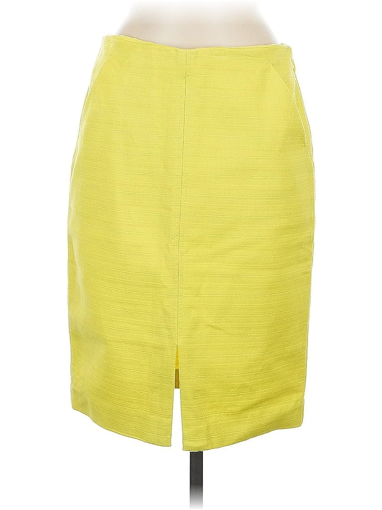 Ann Taylor LOFT Yellow Formal Skirt Size 8 - photo 1