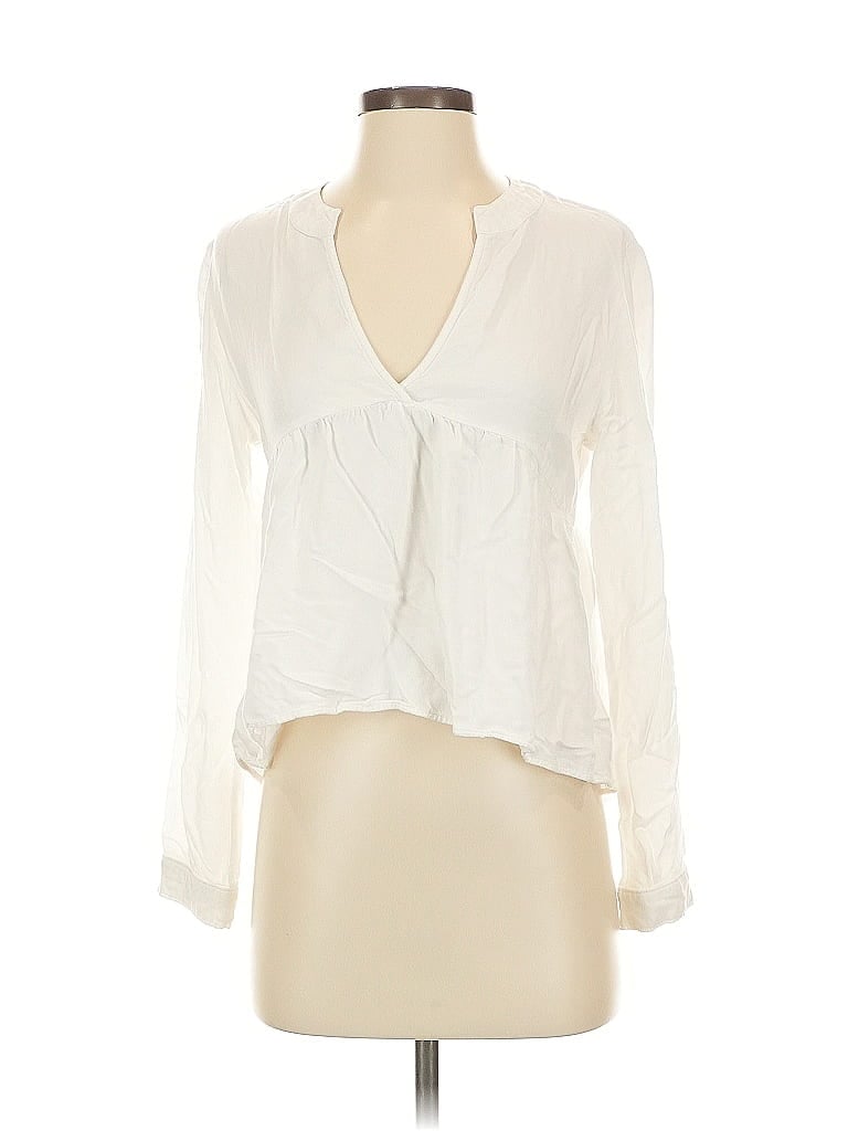 Cloth & Stone 100% Rayon Ivory Long Sleeve Blouse Size XS - photo 1