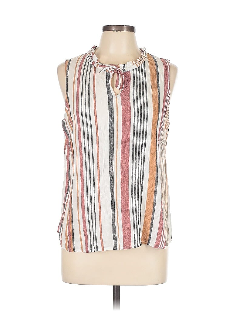 LIZ CLAIBORNE Pre-owned Sleeveless Blouse In White