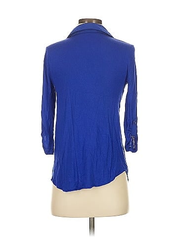 Kensie 3/4 Sleeve Button-Down Shirt (view 2)