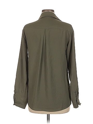 Aqua Long Sleeve Button-Down Shirt (view 2)