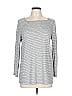 Ann Taylor LOFT Gray Long Sleeve Top Size L - photo 1