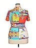 Johnny Was Orange Short Sleeve Blouse Size XXL - photo 2