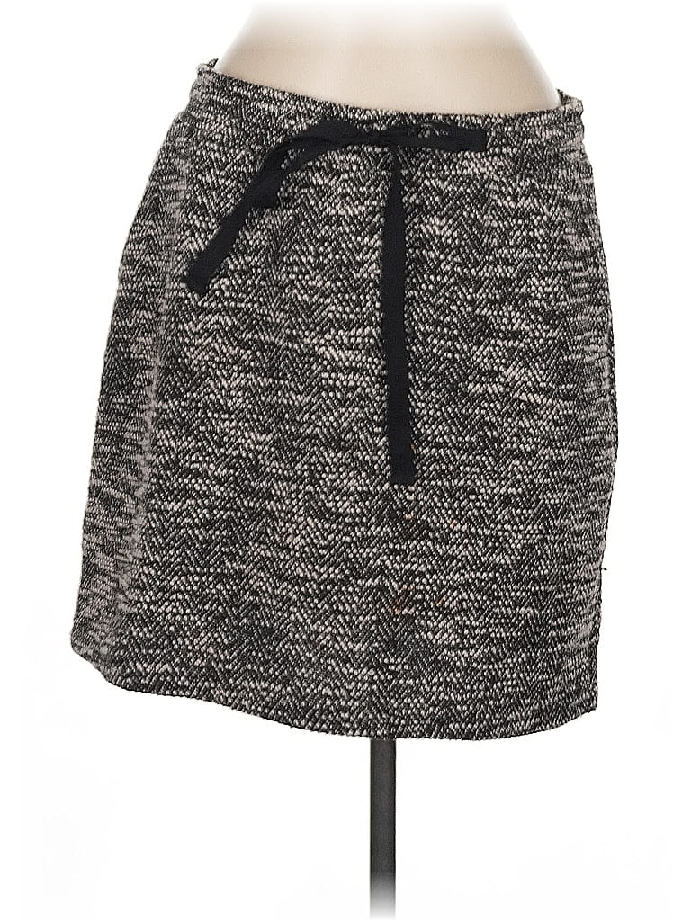 Ann Taylor LOFT Tweed Gray Casual Skirt Size M - photo 1