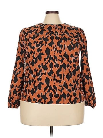 Shein Curve Long Sleeve Blouse (view 1)