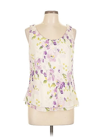 Linda Allard Ellen Tracy Sleeveless Silk Top (view 1)