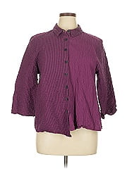 Habitat 3/4 Sleeve Button Down Shirt