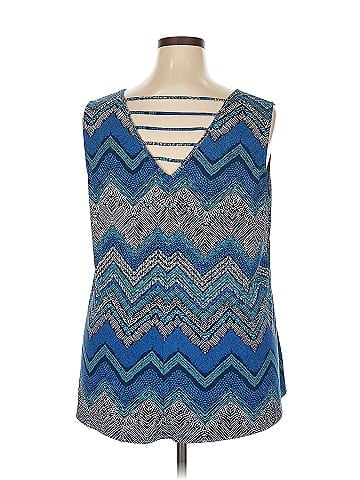 Roz & Ali Sleeveless Blouse (view 2)